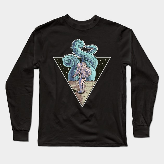 astronaut Long Sleeve T-Shirt by PaperHead